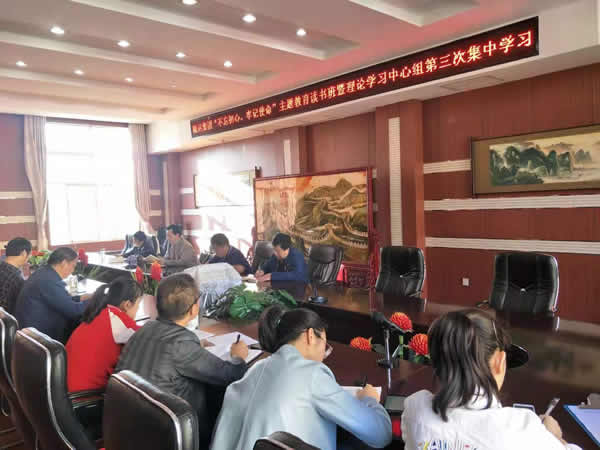 隴運集團公司召開“不忘初心、牢記使命”主題教育讀書班暨理論學習中心組第三次、第四次集中學習會議